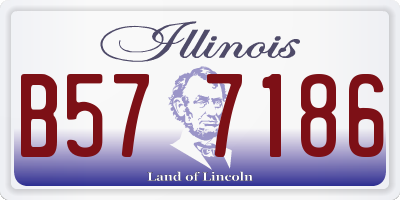 IL license plate B577186