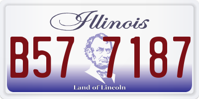 IL license plate B577187