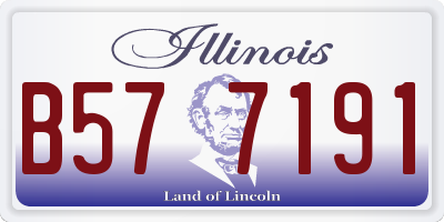 IL license plate B577191