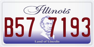 IL license plate B577193