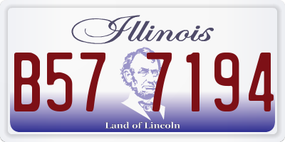 IL license plate B577194