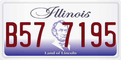 IL license plate B577195