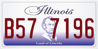 IL license plate B577196