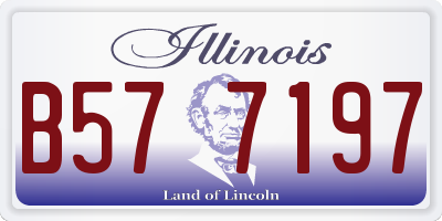 IL license plate B577197