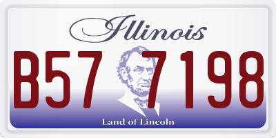 IL license plate B577198