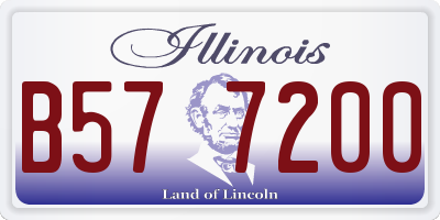 IL license plate B577200