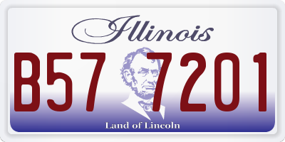 IL license plate B577201
