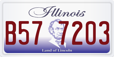 IL license plate B577203