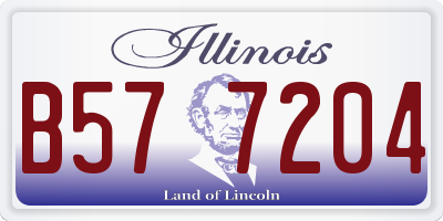 IL license plate B577204