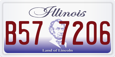 IL license plate B577206