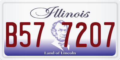 IL license plate B577207