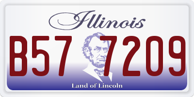IL license plate B577209