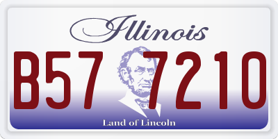 IL license plate B577210