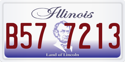 IL license plate B577213