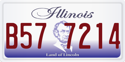 IL license plate B577214