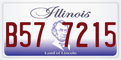 IL license plate B577215