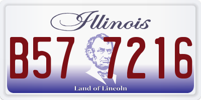 IL license plate B577216