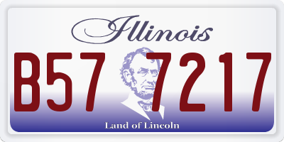 IL license plate B577217