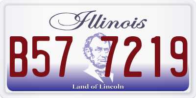 IL license plate B577219