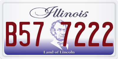IL license plate B577222