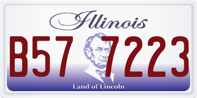 IL license plate B577223