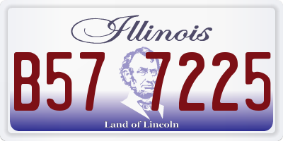IL license plate B577225