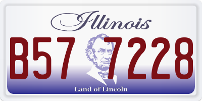 IL license plate B577228