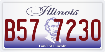 IL license plate B577230