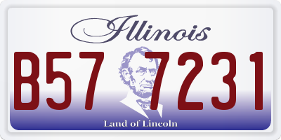 IL license plate B577231
