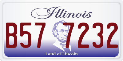 IL license plate B577232