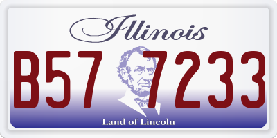 IL license plate B577233