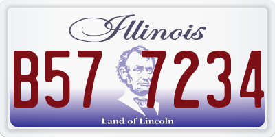 IL license plate B577234