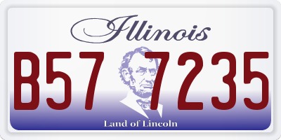 IL license plate B577235