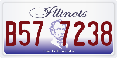 IL license plate B577238
