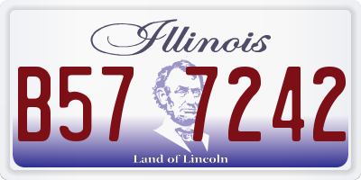 IL license plate B577242