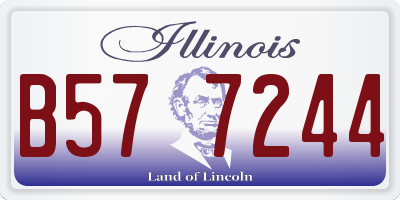 IL license plate B577244