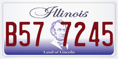 IL license plate B577245