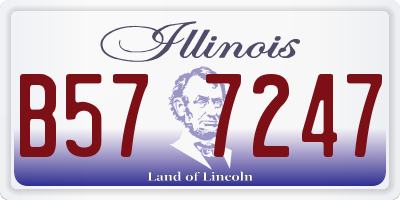 IL license plate B577247