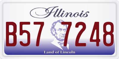 IL license plate B577248