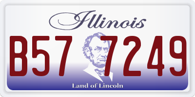 IL license plate B577249