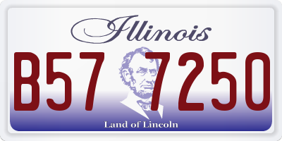 IL license plate B577250