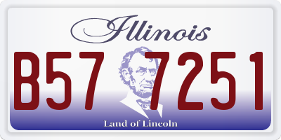 IL license plate B577251