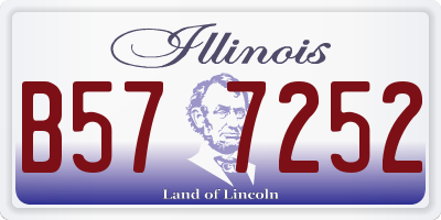 IL license plate B577252