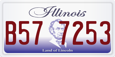 IL license plate B577253
