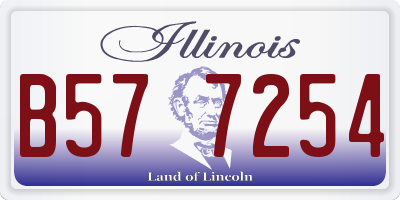 IL license plate B577254