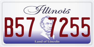 IL license plate B577255
