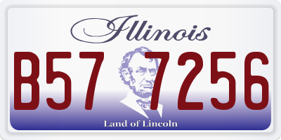 IL license plate B577256