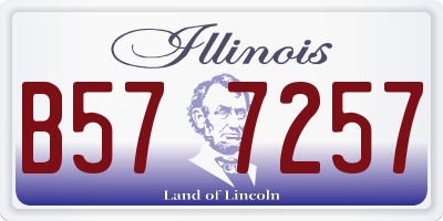 IL license plate B577257