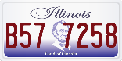 IL license plate B577258