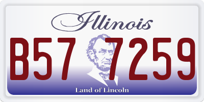 IL license plate B577259